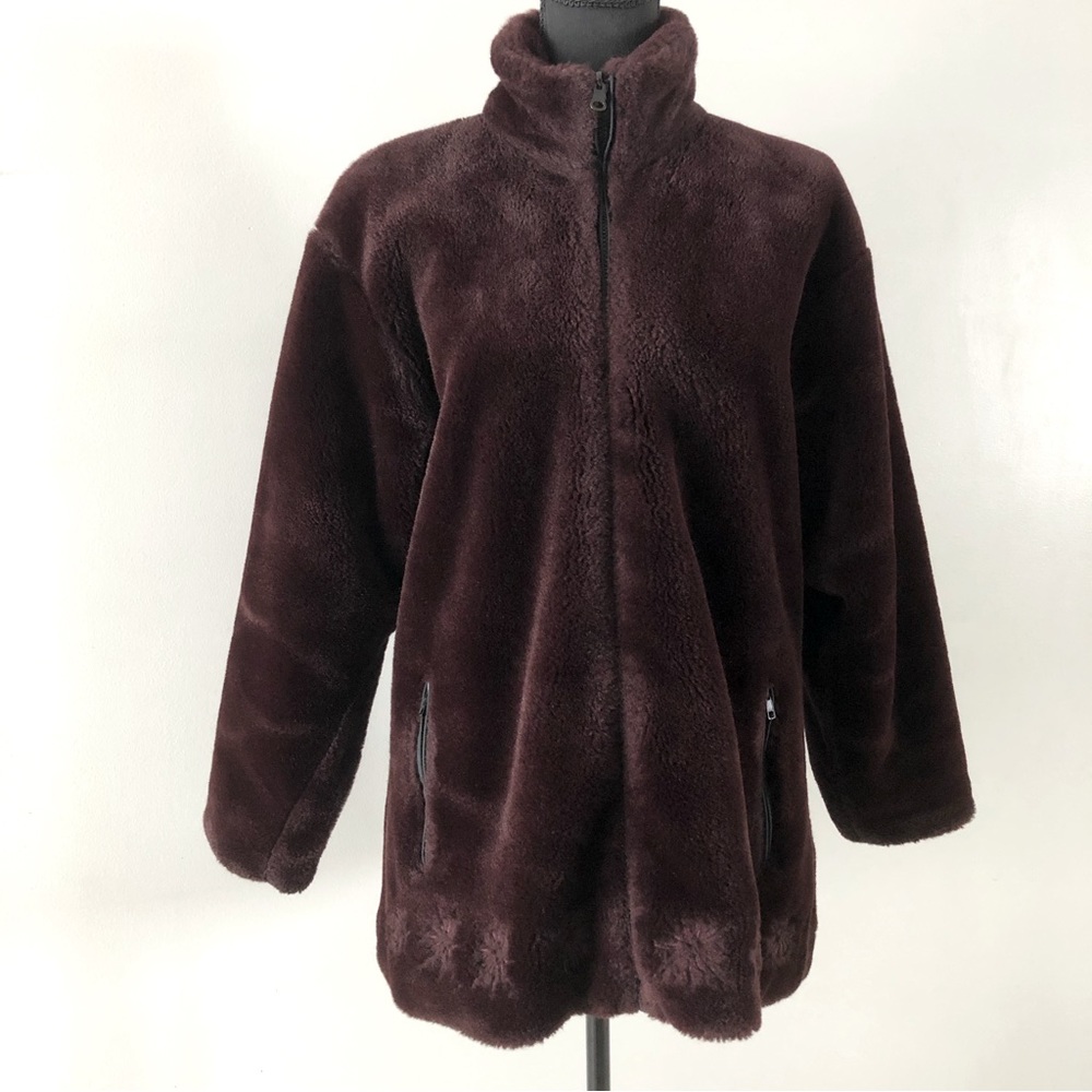 Women’s Vintage Northern Sun Burgundy Coat Made In Canada size M